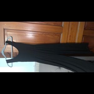Black wide leg Loft jumpsuit NWT